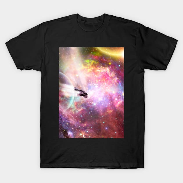 Away to another galaxy T-Shirt by Shaheen01